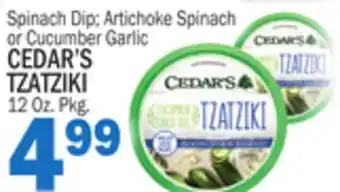 Bravo Supermarkets CEDAR'S TZATZIKI offer