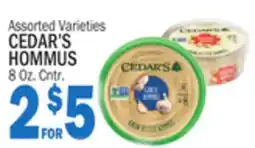 Bravo Supermarkets CEDAR'S HOMMUS offer