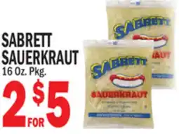 Bravo Supermarkets SABRETT SAUERKRAUT offer