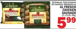 Bravo Supermarkets AL FRESCO CHICKEN SAUSAGE offer
