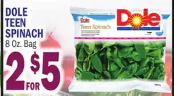Bravo Supermarkets DOLE TEEN SPINACH offer