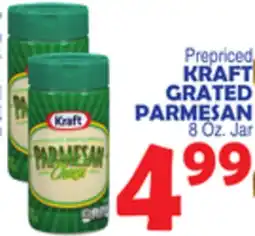 Bravo Supermarkets KRAFT GRATED PARMESAN offer