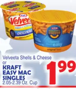 Bravo Supermarkets KRAFT EASY MAC SINGLES offer