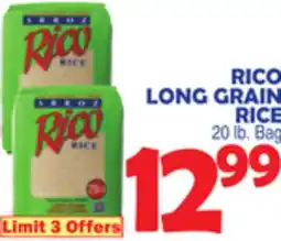 Bravo Supermarkets RICO LONG GRAIN RICE offer