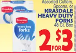 Bravo Supermarkets KRASDALE HEAVY DUTY FORKS offer
