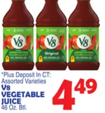 Bravo Supermarkets V8 VEGETABLE JUICE offer