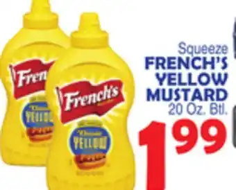 Bravo Supermarkets FRENCH'S YELLOW MUSTARD offer