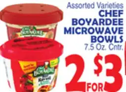 Bravo Supermarkets CHEF BOYARDEE MICROWAVE BOWLS offer