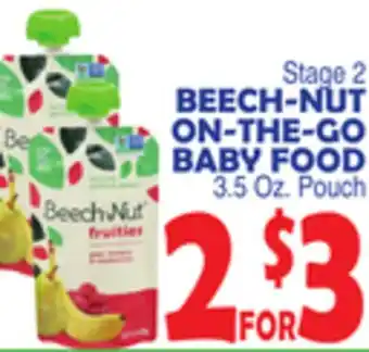 Bravo Supermarkets BEECH-NUT ON-THE-GO BABY FOOD offer