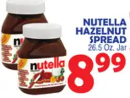 Bravo Supermarkets NUTELLA HAZELNUT SPREAD offer
