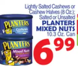 Bravo Supermarkets PLANTERS MIXED NUTS 10.3 Oz. Can offer
