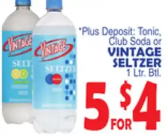 Bravo Supermarkets VINTAGE SELTZER offer