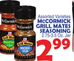 Bravo Supermarkets MCCORMICK GRILL MATES SEASONING offer