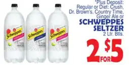 Bravo Supermarkets SCHWEPPES SELTZER offer