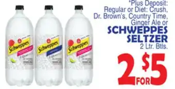 Bravo Supermarkets SCHWEPPES SELTZER offer