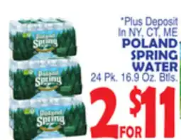 Bravo Supermarkets POLAND SPRING WATER offer