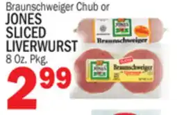 Bravo Supermarkets JONES SLICED LIVERWURST offer