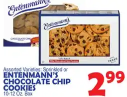 Bravo Supermarkets ENTENMANN'S SPRINKLED OR CHOCOLATE CHIP COOKIES offer
