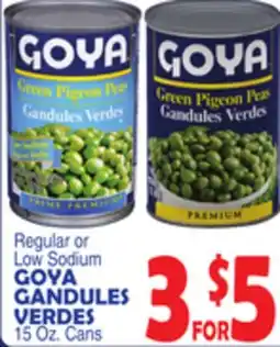 Bravo Supermarkets GOYA GANDULES VERDES offer