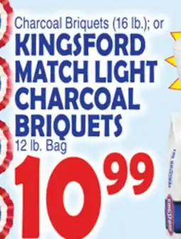 Bravo Supermarkets KINGSFORD MATCH LIGHT CHARCOAL BRIQUETS 12 lb. Bag offer