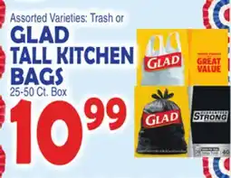 Bravo Supermarkets GLAD TALL KITCHEN BAGS offer