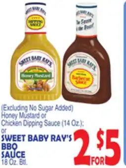 Bravo Supermarkets SWEET BABY RAY'S BBQ SAUCE 18 Oz. Btl offer