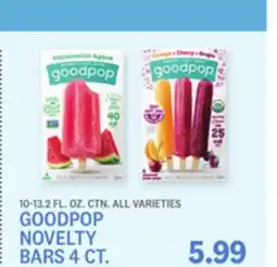 Kings Food Markets GOODPOP NOVELTY BARS 4 CT offer