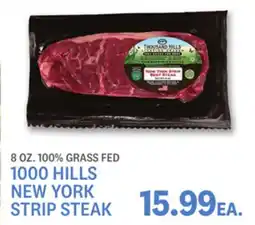 Kings Food Markets 1000 HILLS NEW YORK STRIP STEAK offer