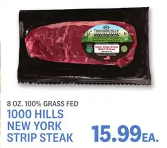 Kings Food Markets 1000 HILLS NEW YORK STRIP STEAK offer