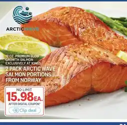 Kings Food Markets 2 PACK ARCTIC WAVE SALMON PORTIONS FROM NORWAY offer