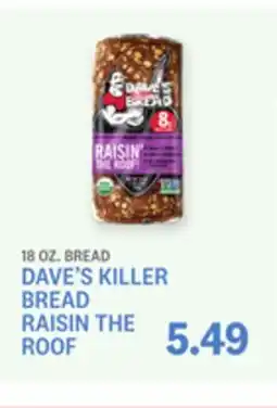 Kings Food Markets DAVE'S KILLER BREAD RAISIN THE ROOF offer