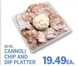 Kings Food Markets CANNOLI CHIP AND DIP PLATTER offer