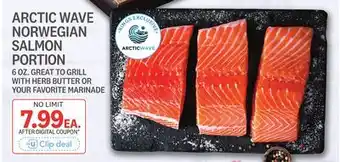 Kings Food Markets ARCTIC WAVE NORWEGIAN SALMON PORTION offer