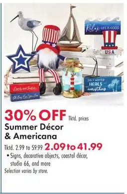 Boscov's Summer Décor & Americana offer
