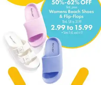 Boscov's Womens Beach Shoes & Flip-Flops offer