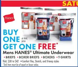 Boscov's Mens HANES Ultimate Underwear BRIEFS offer