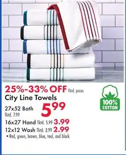 Boscov's City Line Towels offer