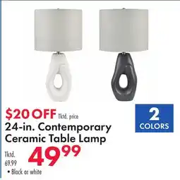 Boscov's 24-in. Contemporary Ceramic Table Lamp offer
