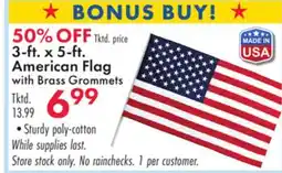 Boscov's 3-ft. x 5-ft. American Flag offer