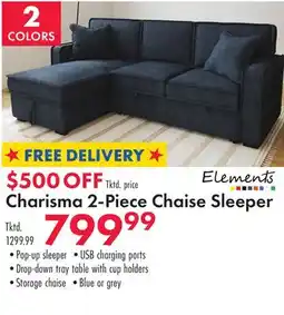 Boscov's Charisma 2-Piece Chaise Sleeper offer