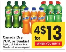 ACME Canada Dry, 7UP, or Sunkist offer