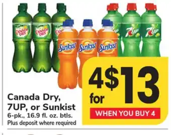 ACME Canada Dry, 7UP, or Sunkist offer