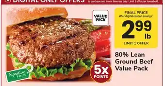 ACME 80% Lean Ground Beef offer