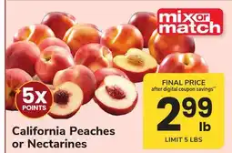 ACME California Peaches or Nectarines offer