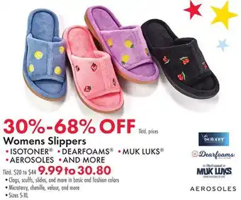 Boscov's Womens Slippers offer