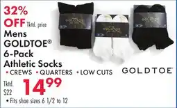 Boscov's Mens GOLDTOE 6-Pack Athletic Socks offer