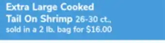 ACME Extra Large Cooked Tail On Shrimp offer