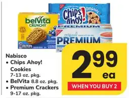 ACME Nabisco Chips Ahoy! Cookies 7-13 oz. pkg. BelVita 8.8 oz. pkg. Premium Crackers 9-17 oz. pkg offer