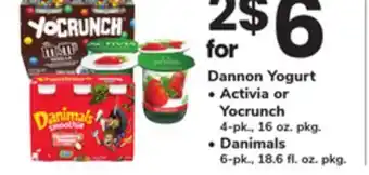 ACME Dannon Yogurt offer