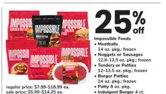 ACME Impossible Foods offer